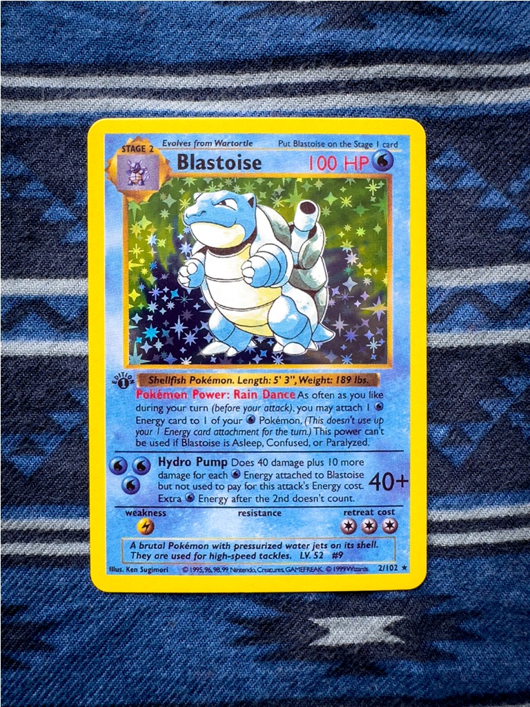 Blastoise Holo Pokemon Single Proxy Card