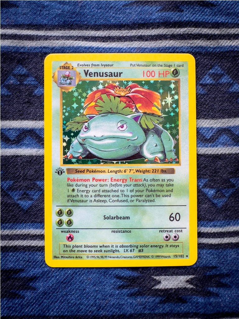 Venusaur Holo Pokemon Single Proxy Card